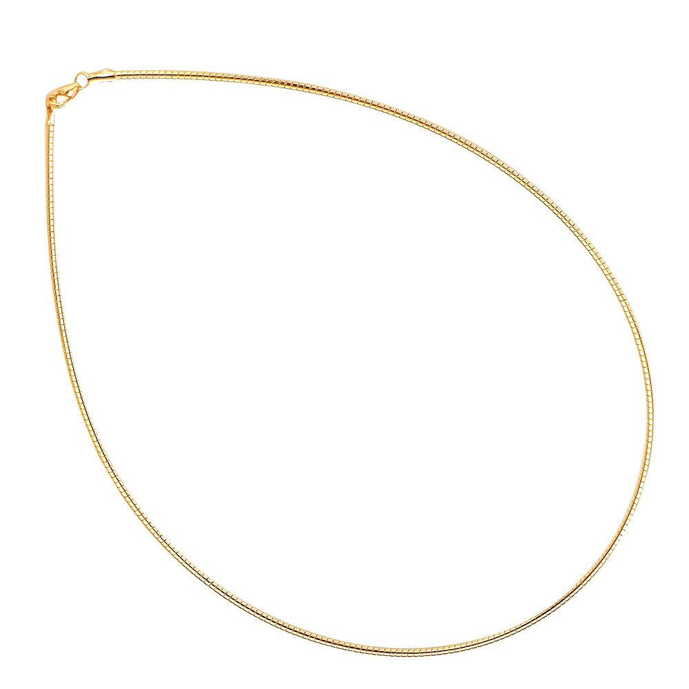 Cerchio Omega, argento placcato oro rosa, 1,5 mm x 42 cm | Marco Schreier