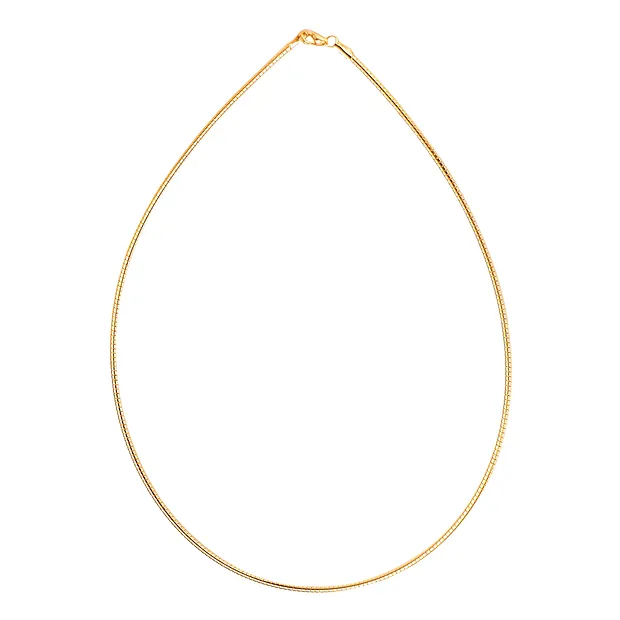 Collar Omega, plata chapada en oro rosa, 1,5 mm x 42 cm | Marco Schreier