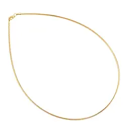 1219801550 Colliers ras de cou Omega, argent doré à la rose, 1,5mm x 50cm | Marco Schreier