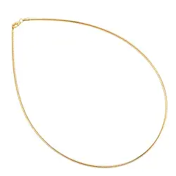 1219802042 Omega-Reif, Silber rosevergoldet, 2mm x 42cm | Edelsteine, Heilsteine & Schmuck