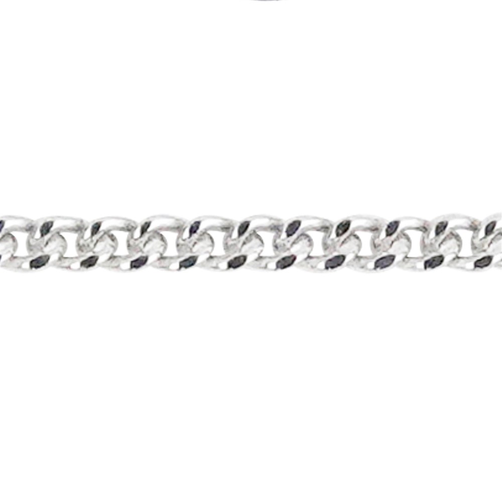 Anchor chain, silver rhodiniert, platinum plated, 1,0mm x 45cm | Marco Schreier