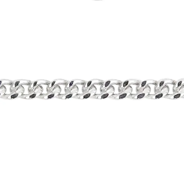 Ankerkette, Silber rhodiniert, platiniert, 1,0mm x 45cm | Marco Schreier