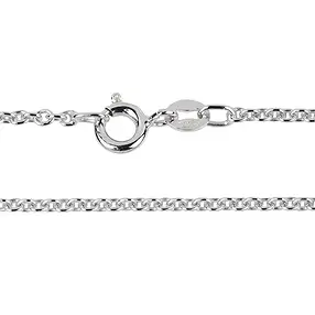 Cadena de ancla, plata rodinada, platinado, 2,0 mm x 50 cm | Marco Schreier