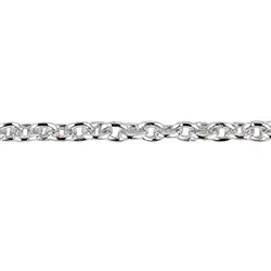 1223021545 Panzerkette, Silber rhodiniert, platiniert, 1,5mm x 45cm | Marco Schreier