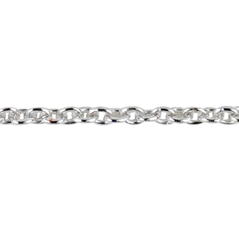 Curb Chain, silver rhodiniert, platinum plated, 1,5mm x 45cm | Marco Schreier