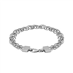 1223505501 Pulsera cadena motivo 1, platinado | Marco Schreier