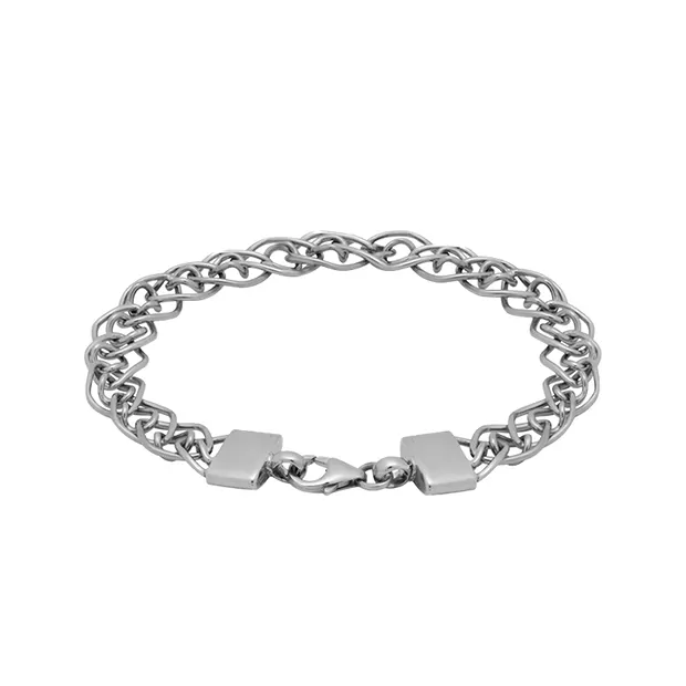 Pulsera cadena motivo 1, platinado | Marco Schreier