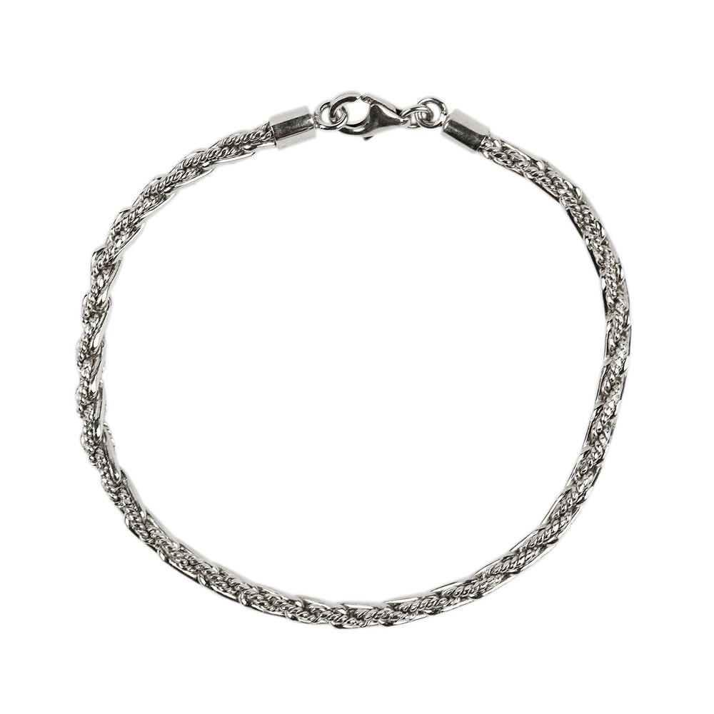 Chain bracelet motif 3, platinum plated | wholesaler gems & healing stones