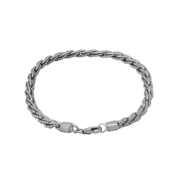 Bracciale a catena motivo 3, placcato platino | Marco Schreier