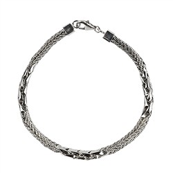 1223505505 Pulsera cadena motivo 5, platinado | Marco Schreier