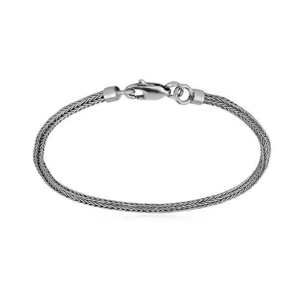 Pulsera cadena motivo 7, platinado | Marco Schreier