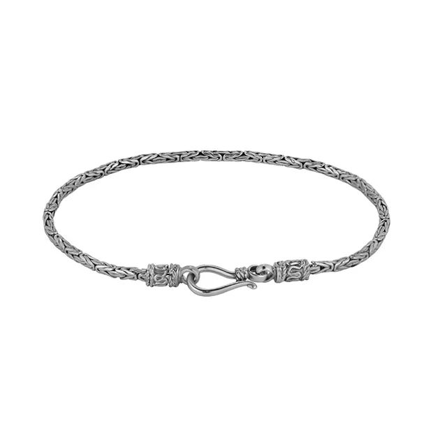 Ketten-Armband Motiv 8, platiniert | Großhandel Edelsteine, Heilsteine & Schmuck