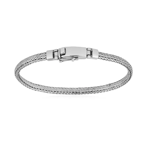 Pulsera cadena motivo 14, platinado | Marco Schreier