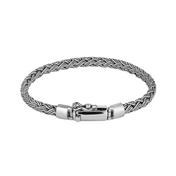 1223505518 Pulsera cadena motivo 18, platinado | Marco Schreier