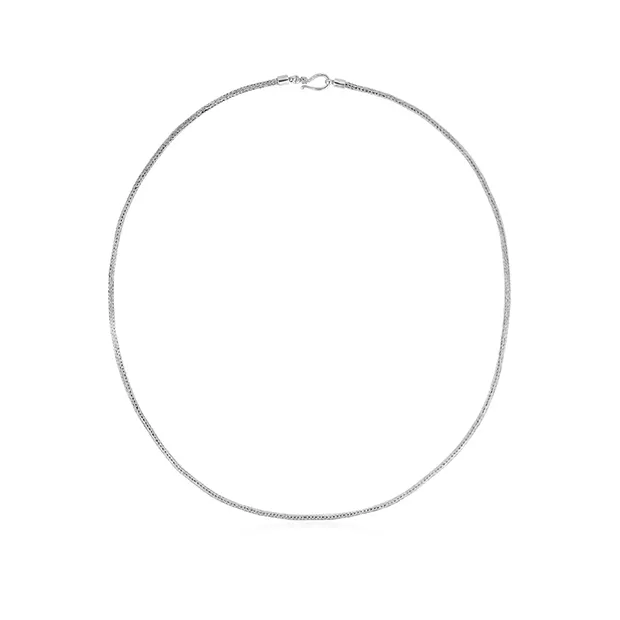 Ketten-Collier Motiv 3, platiniert | Großhandel Edelsteine, Heilsteine & Schmuck