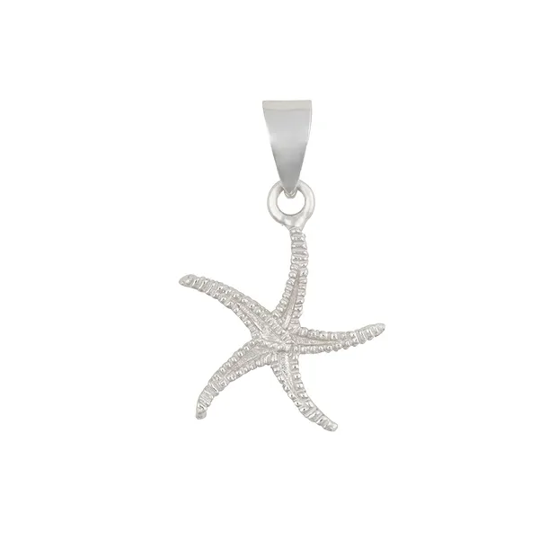 Anhänger Seestern, 2,3cm, rhodiniert | Schreier Edelsteine, Heilsteine & Schmuck