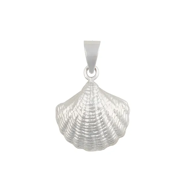 Anhänger Jakobsmuschel, 2,8cm, rhodiniert | GH Edelsteine, Heilsteine & Schmuck