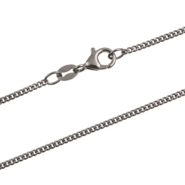 Catena Panzer, argento, 2,1 mm x 60 cm, rivestita in rutenio | Marco Schreier