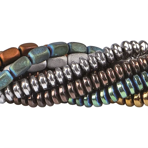 Set "Hämatin-Stränge" (24 St./Set) | Großhandel Edelsteine, Heilsteine & Schmuck