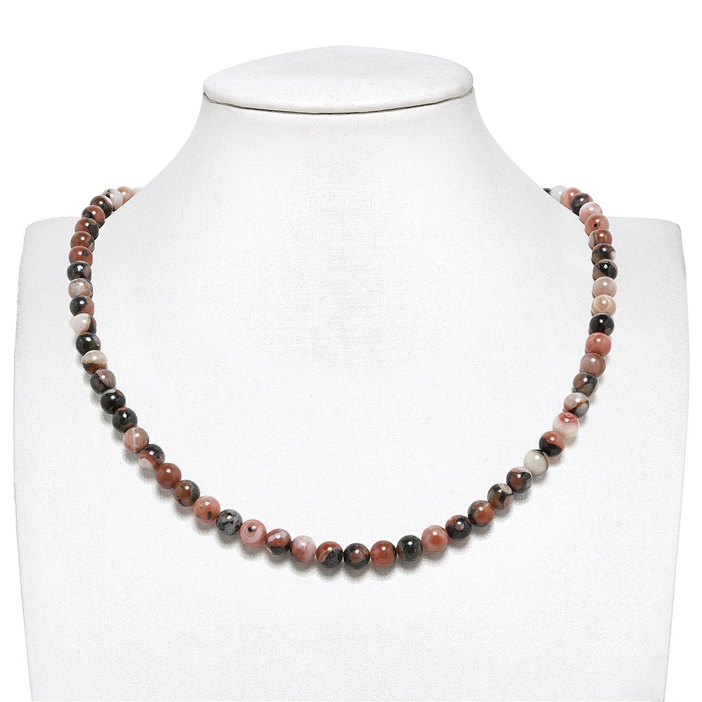 String Beads, Agate (red basalt agate), 06mm | wholesaler gems & healing stones