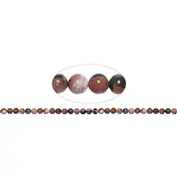 140010100521 Cuentas de piedras preciosas, Ágata (ágata basáltica roja), 06mm | Marco Schreier