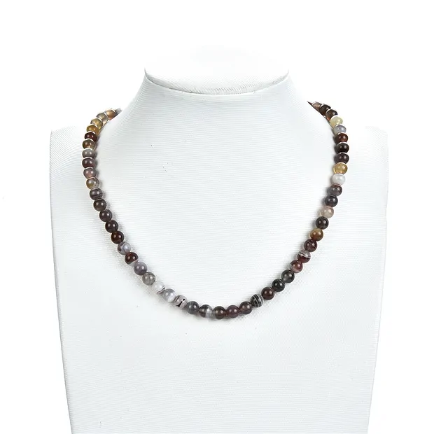 Strang Kugeln, Achat (Botswana), 06mm | Edelsteine, Heilsteine & Schmuck-Handel