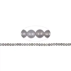 140010100525 Rang de collier boules, Agate (grise), 06mm (38cm) | Marco Schreier