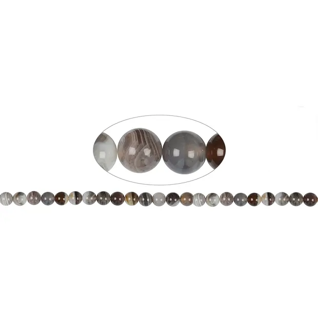 String Beads, Agate, 08mm | Schreier - wholesaler gems, healing stones & jewelry