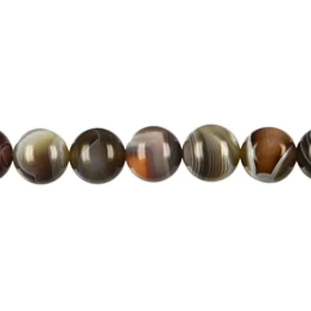 String Beads, Agate, 12mm | Schreier - wholesaler gems, healing stones & jewelry