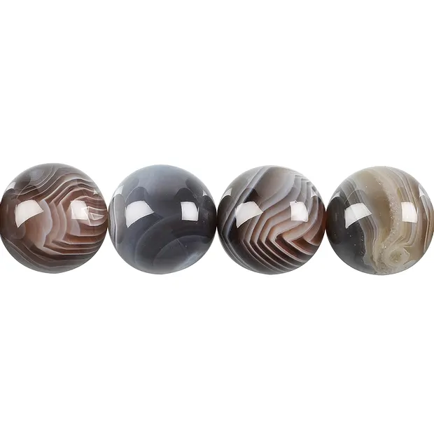 Rang de collier boules, Agate (Botswana), 16mm | Marco Schreier