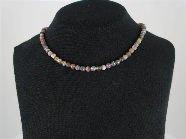 Strang Kugeln, Achat (Botswana), facettiert, 06mm (38cm) | Marco Schreier