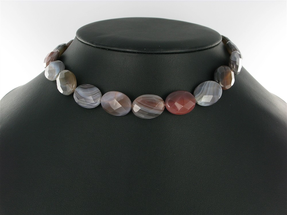 Strang Linse, Achat (Botswana), facettiert, 20mm | Marco Schreier