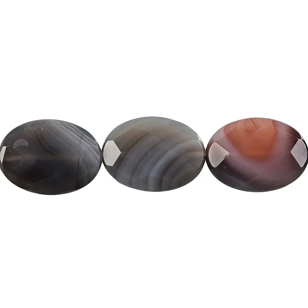 Rang de colliers Lentille, Agate (Botswana), facettée, 25mm | Marco Schreier