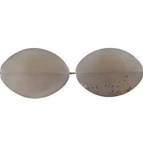 Navetta a filo, Agata opaca, 35 x 25 mm | grossista gemme e pietre curative