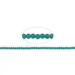 140110100320 Strang Kugeln, Amazonit (dunkel), 04mm | Edelsteine, Heilsteine & Schmuck-Handel