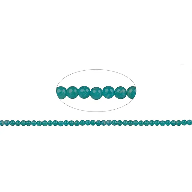 Rang de collier boules, Amazonite (foncée), 04mm | Marco Schreier
