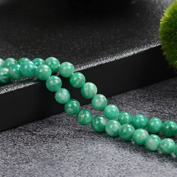 Rang de collier boules, Amazonite (foncée), 05mm | Marco Schreier