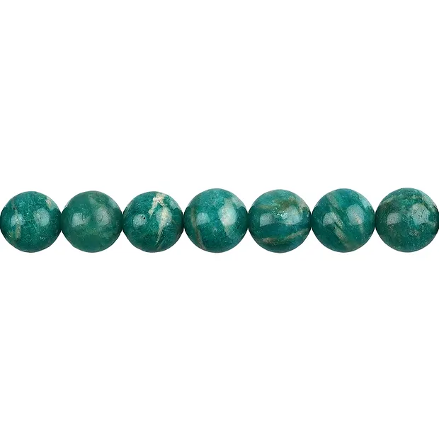 Rang de collier boules, Amazonite (foncée), 09mm | Marco Schreier