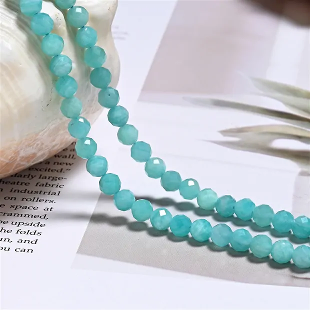 Strang Kugeln, Amazonit hell A-Qualtität, 6mm, ca. 39cm | Marco Schreier