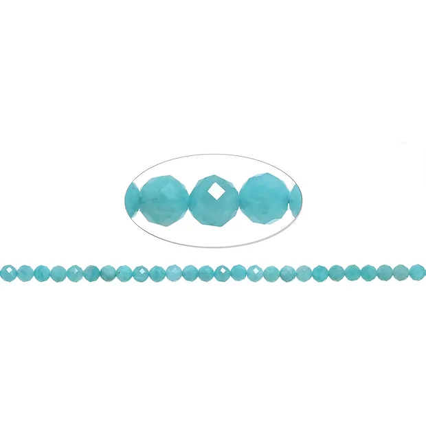 Rang de collier boules, Amazonite (claire), 06mm (39cm) | Marco Schreier