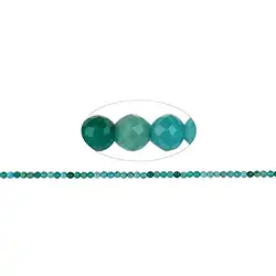 140110313926 Button strand, Amazonite (dark), faceted, 03 x 04mm | Marco Schreier