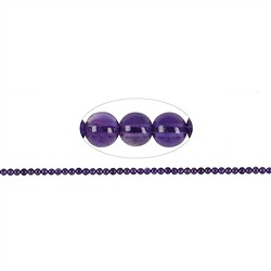 140120100222 Strang Kugeln, Amethyst (dunkel) A, 03mm | GH Edelsteine, Heilsteine & Schmuck