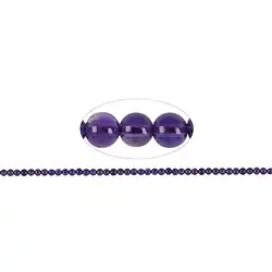 140120100222 String Beads, Amethyst (dark) A, 03mm | wholesale gems, healing stones & jewelry