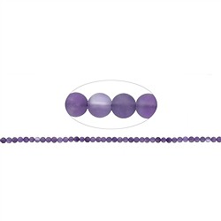 140120100310 Rang de colliers boules, am&#xE9;thyste, mat, 04mm | Marco Schreier