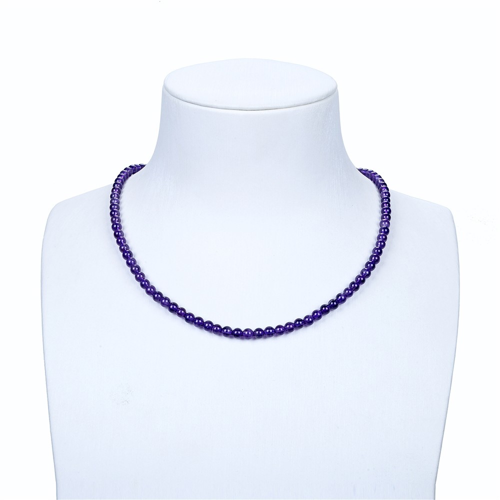 Rang de collier boules, améthyste, 04mm | Marco Schreier