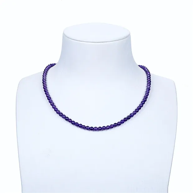 Strang Kugeln, Amethyst, 04mm | Großhändler Edelsteine, Heilsteine & Schmuck