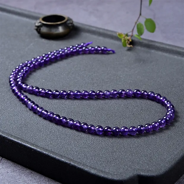 Strang Kugeln, Amethyst, 04mm | Großhändler Edelsteine, Heilsteine & Schmuck