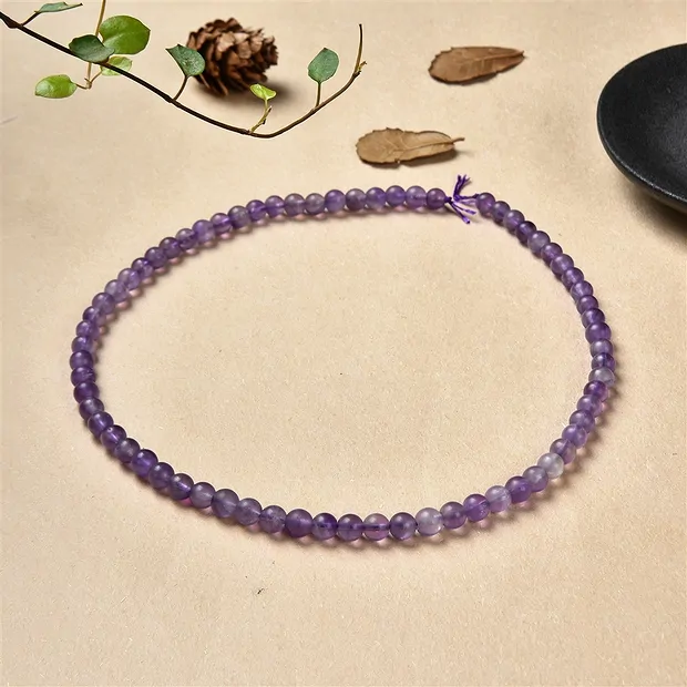 String Beads, amethyst, matt, 06mm | wholesaler gems, healing stones & jewelry