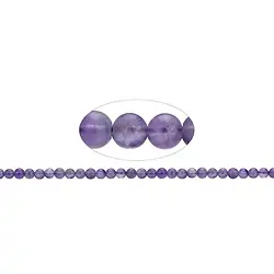 140120100510 Strang Kugeln, Amethyst, matt, 06mm | Schreier Edelsteine, Heilsteine & Schmuck