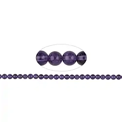 140120100520 Strang Kugeln, Amethyst, 06mm (ca.) | Schreier Edelsteine, Heilsteine & Schmuck